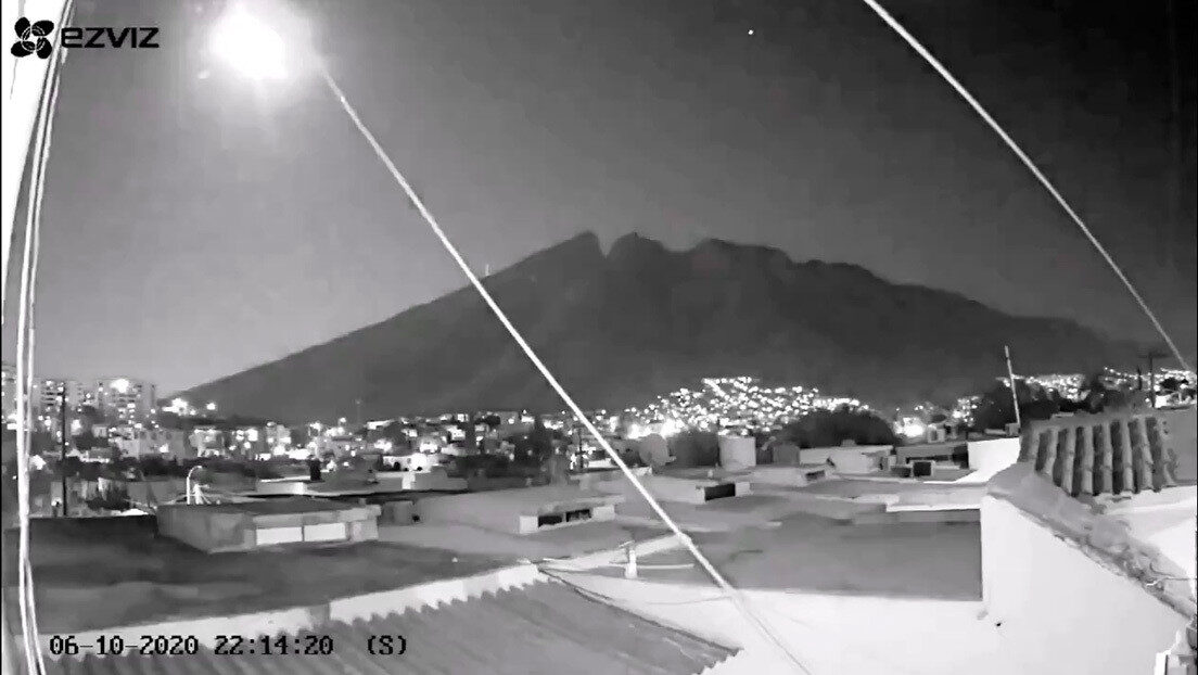 Imagen tomada por una cámara de seguridad de Monterrey. México, 6 de octubre de 2020.