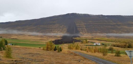 Iceland landslide