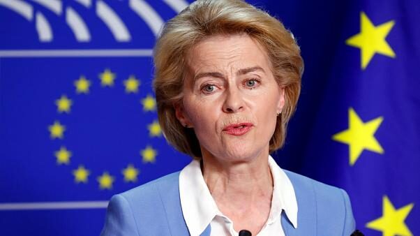 La presidenta de la Comisión Europea (CE), Ursula von der Leyen,