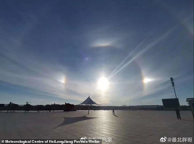 Three suns over China