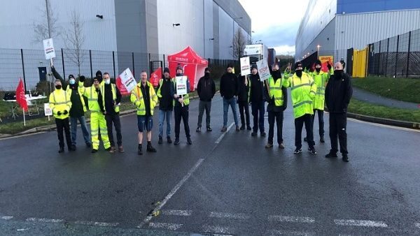 DHL protest UK