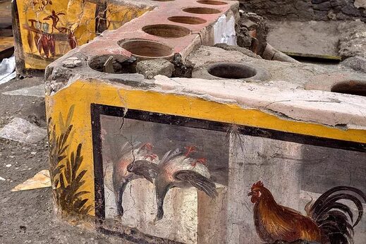 Descubierto en Pompeya un termopolio antiguo e intacto