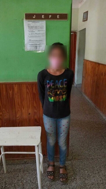 Terrorismo contra los gobernados,Detienen,nena de 10 años,mascarilla,Argentina