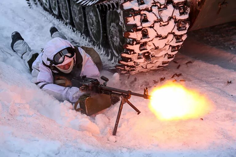 Guerra literalmente fría,Ejército de Rusia a 50 °C bajo cero