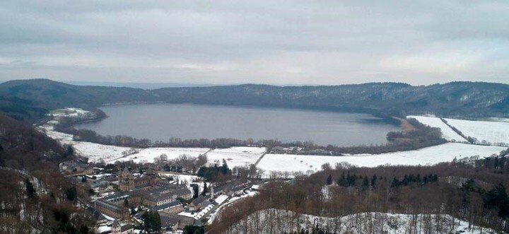 El lago Laach en Alemania. Foto: AFP