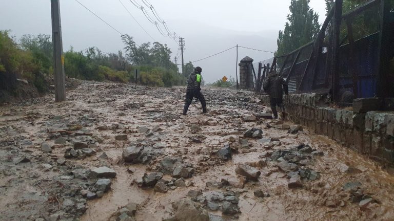 Floods in San Gabriel , Cordillera, Chile