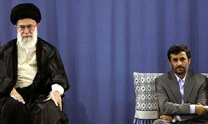 Lider Supremo iraní Jamenei y Presidente Ahmadinejad