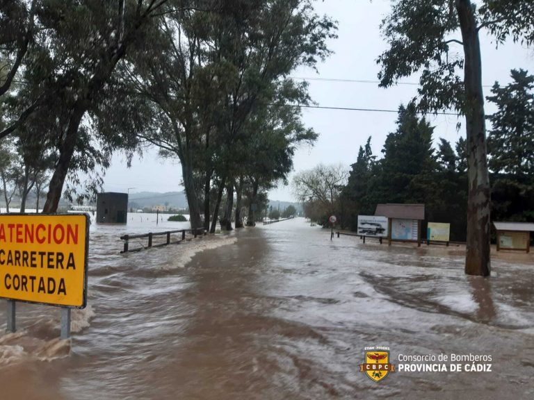 Floods in Cadiz Province, Spain, March 2021.