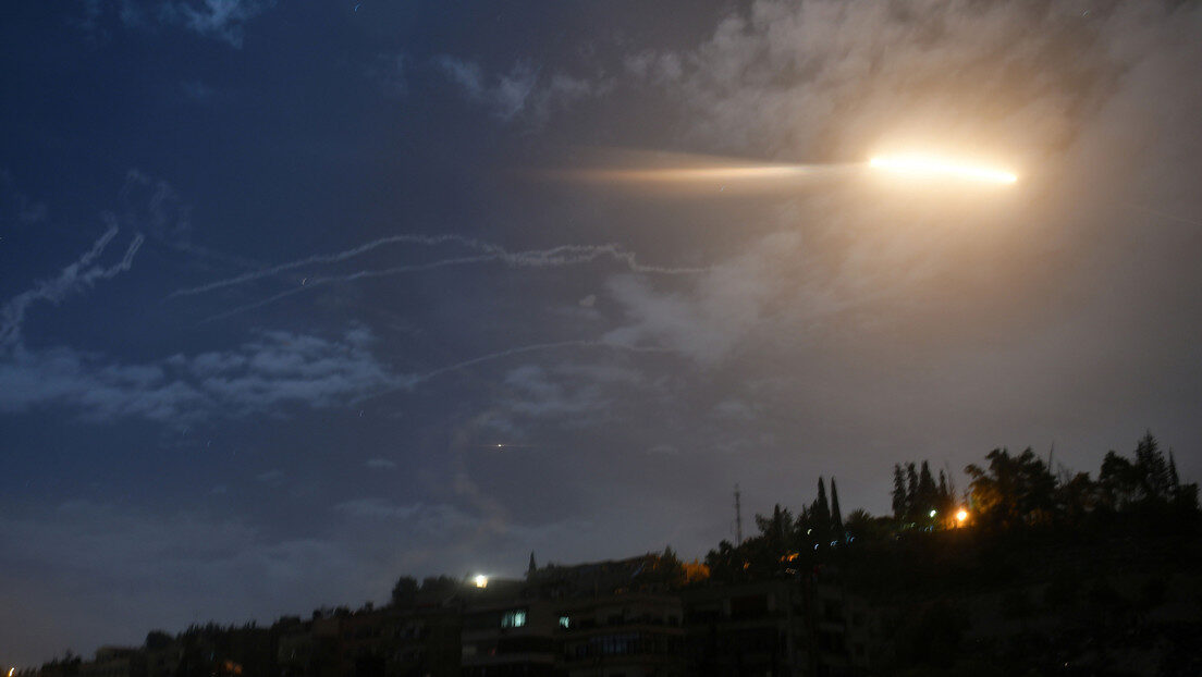 missile attack over Damascus