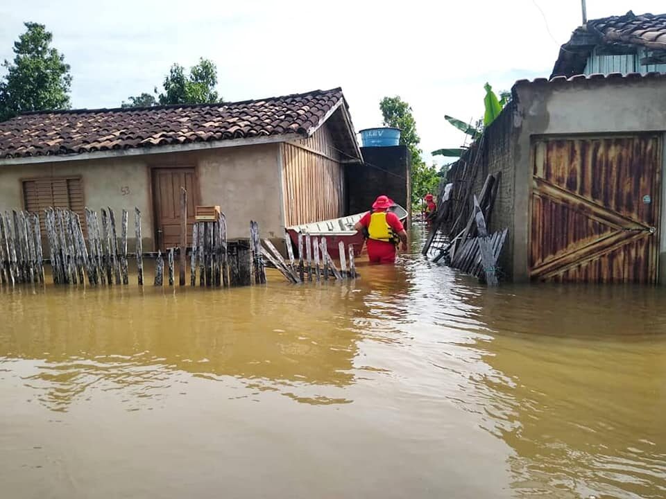 Floods in Rio Maria, Pará, Brazil, March 2021.