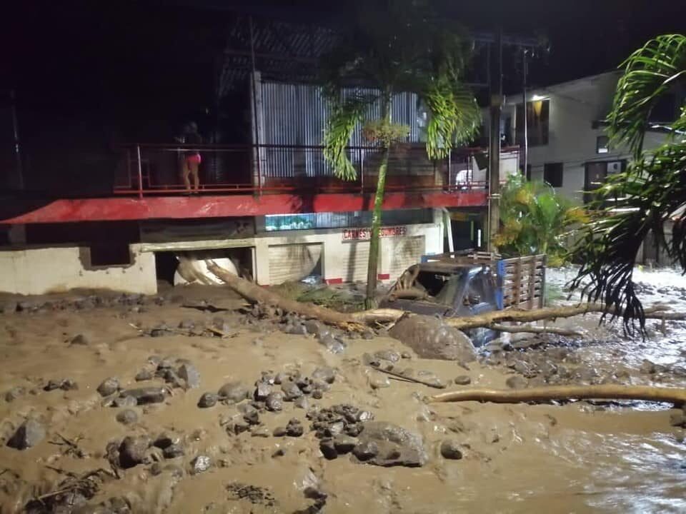 Flash flooding in Dabeiba, Antioquia, Colombia, 22 March 2021.