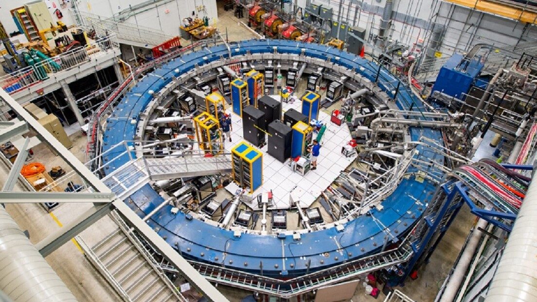 El anillo de almacenamiento Muon g-2.