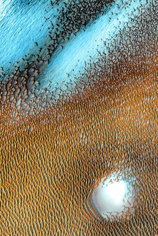 blue dunes mars