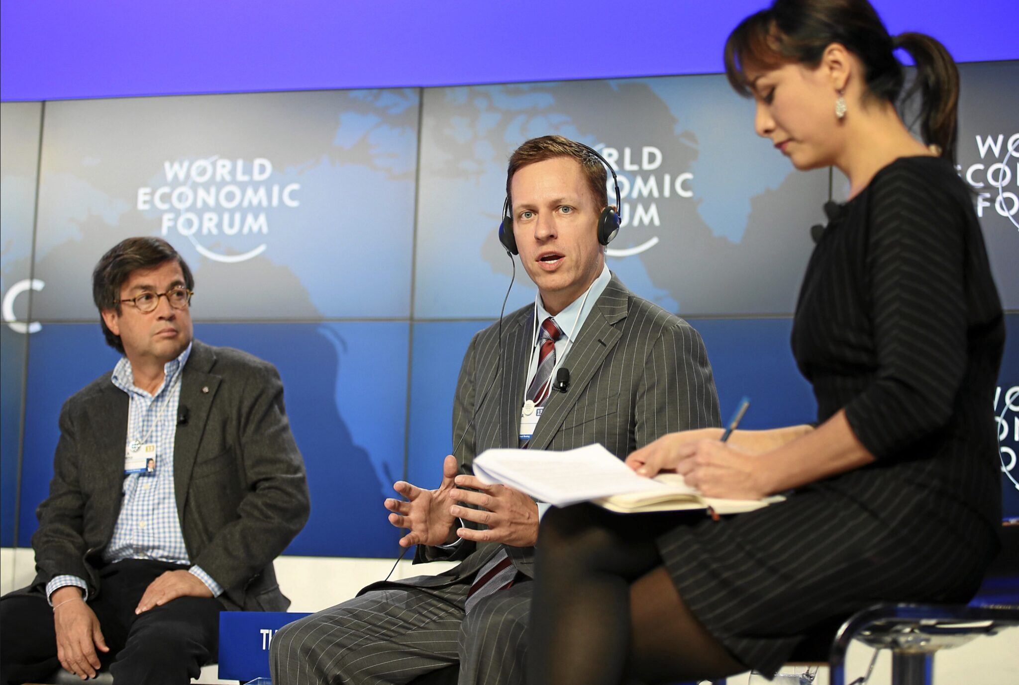 Peter Thiel habla en el Foro Económico Mundial en 2013
