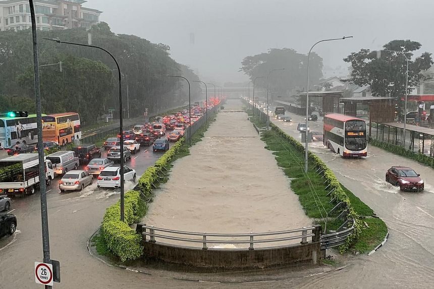 Flash Floods in Singapore, 17 April 2021.