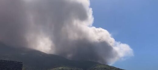 Mount Stromboli eruption
