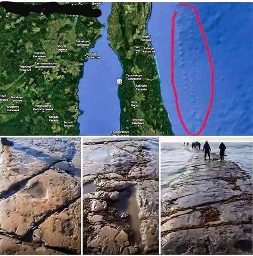 giant boulders pacific ocean Sakhalin island