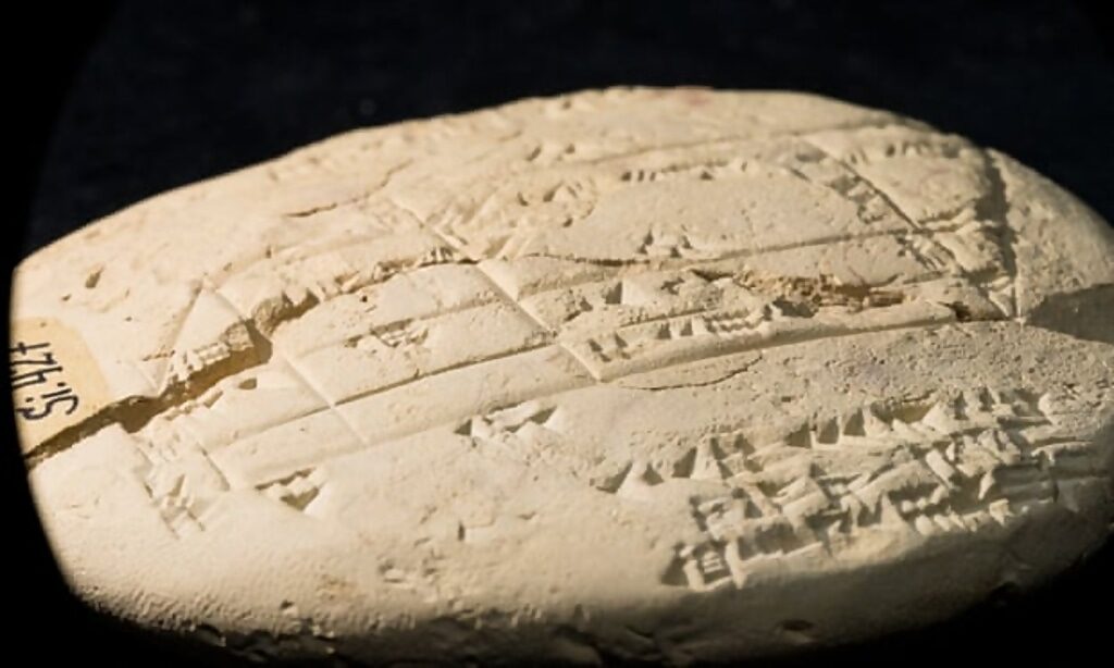 geometry formulas babylonian tablet
