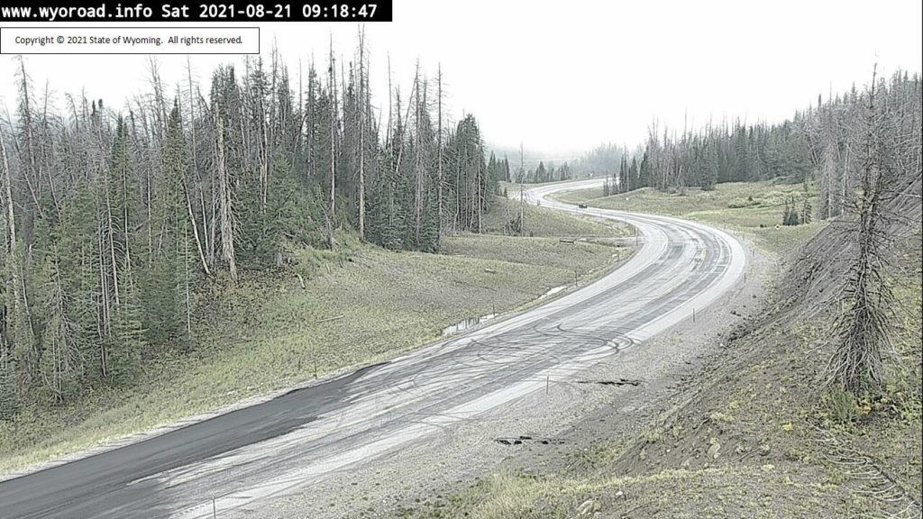 US 26 near Wind River Lake just east of the Teton, Fremont County line 8/21/21