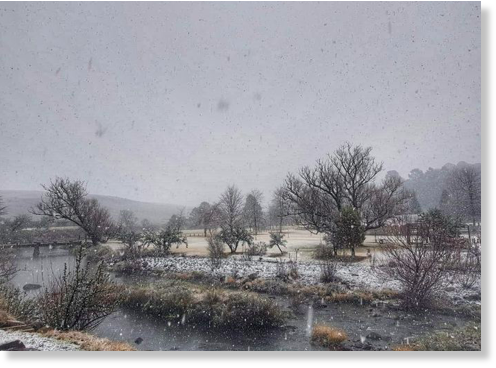 Nieva en Sudáfrica,temperaturas caen en picado