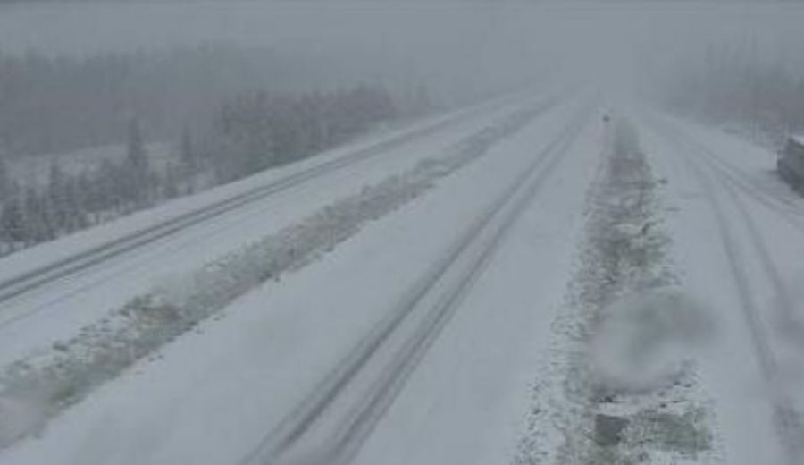 The Elkhart webcam on Hwy 97C around 7 pm Wednesday.