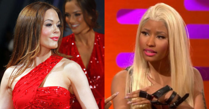 Rose McGowan Nicki Minaj