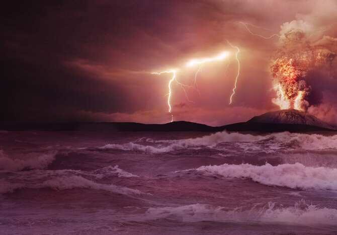 volcano lighting