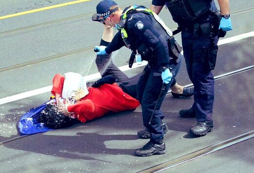 Melbourne police violence