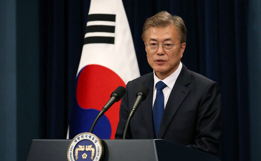 El presidente de Corea del Sur, Moon Jea-in