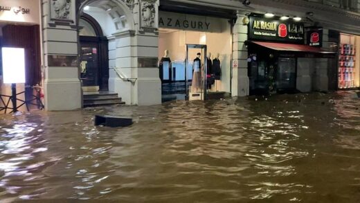 shops flooded london