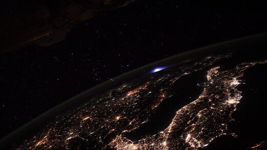 lightning from space