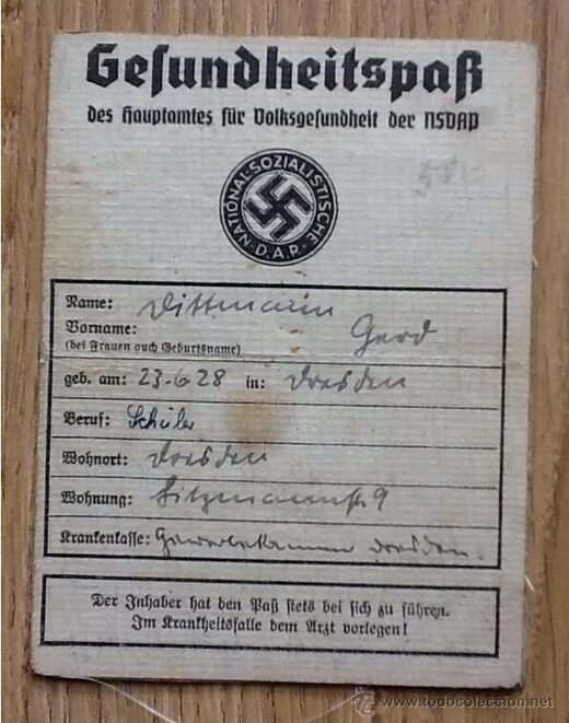Certificado Covid,Gesundheitspass,nazis