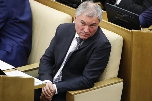 El portavoz parlamentario Vyacheslav Volodin,Duma,Rusia,QR