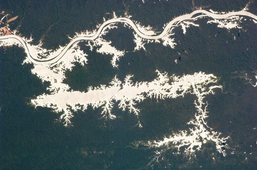 Lake Erepecu and Trombetas River in Brazil.