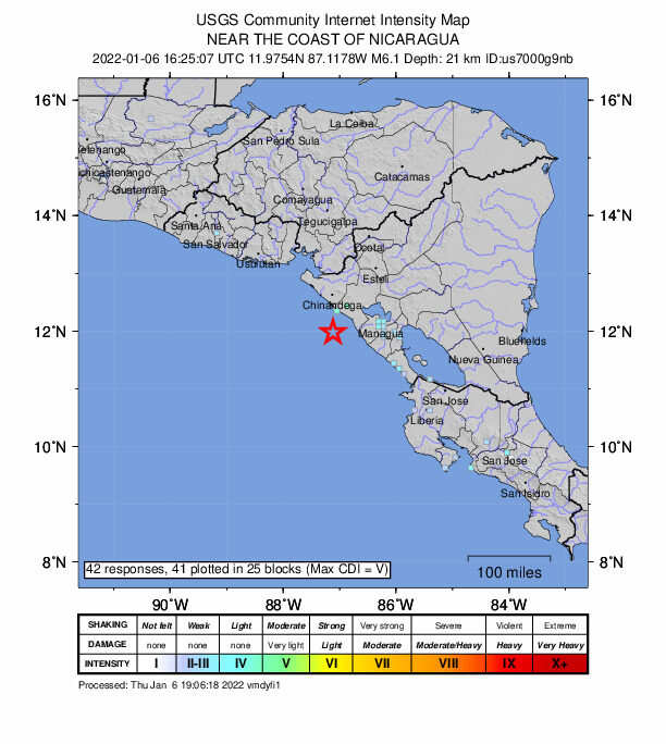 terremoto,sacude,Nicaragua