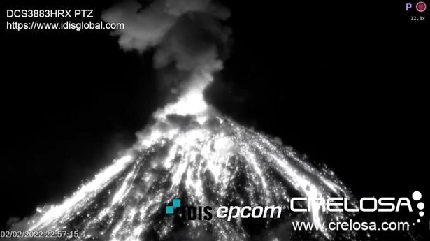 The resulting explosion could be seen 4,500 metres above sea level