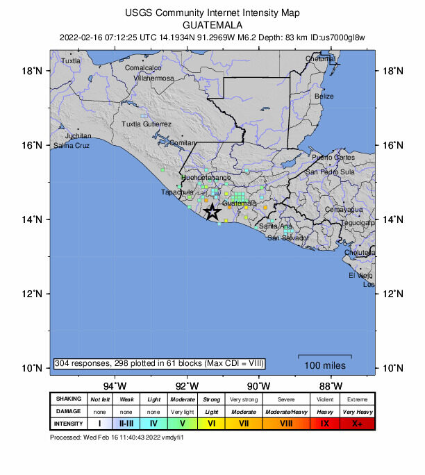 sismo,6.2 grados,sacude,Guatemala,dos muertos,mapa