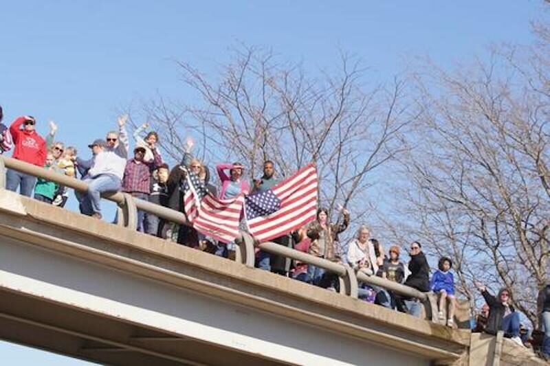 Convoy supporters in Oklahoma on Feb. 27, 2022.