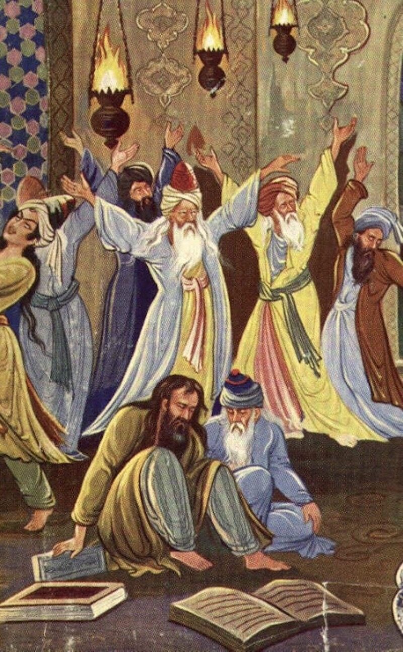 e Sufi poet Rumi and his spiritual mentor Shams-i Tabrīzī