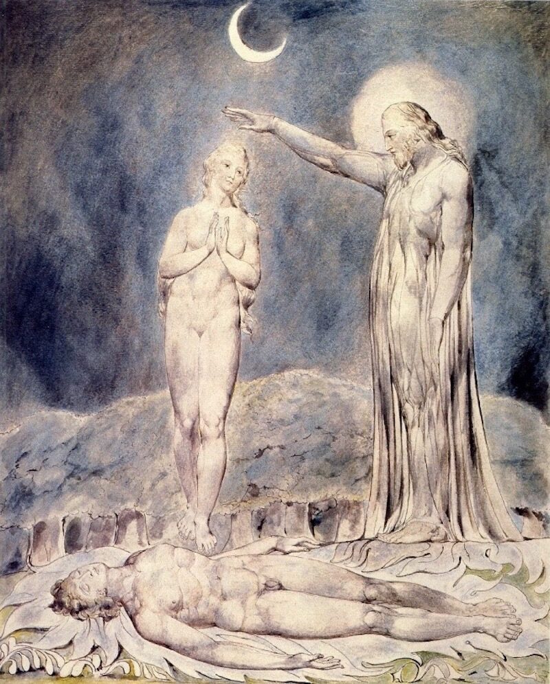The Creation of Eve by William Blake