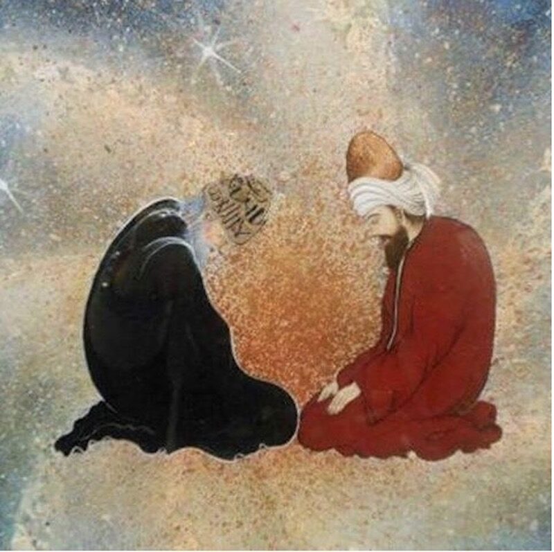 Rumi and Shams-i Tabrīzī, Face to Face.
