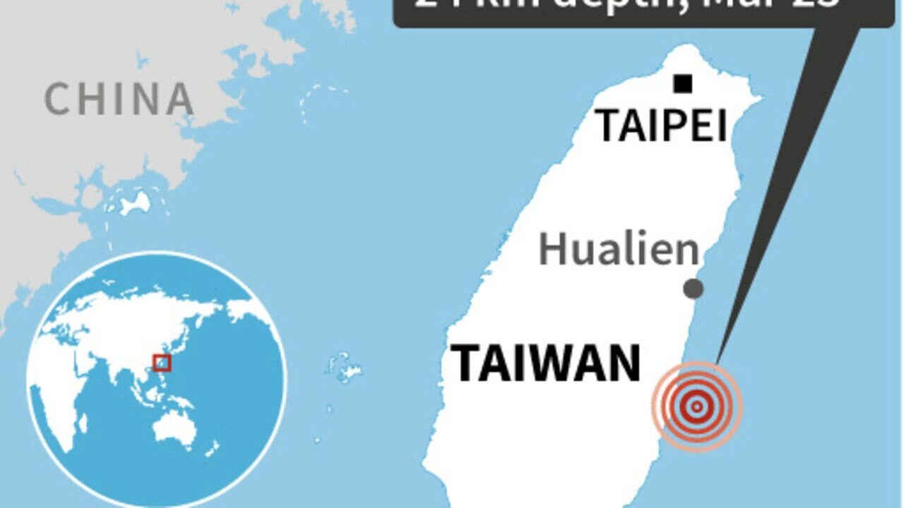 Taiwán,terremoto,terremoto de 6,7 grados