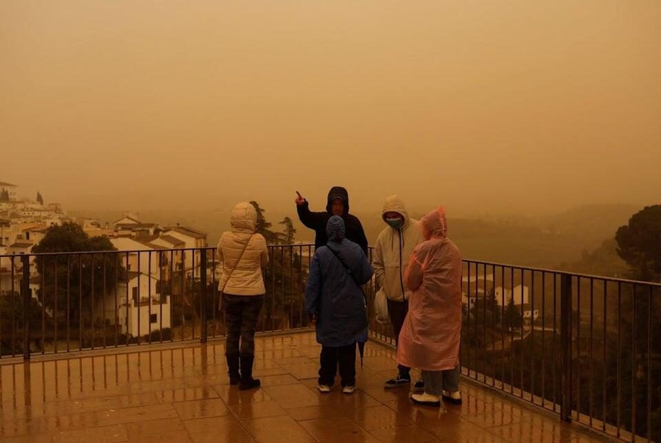 tormenta de polvo sahariano,azota,España