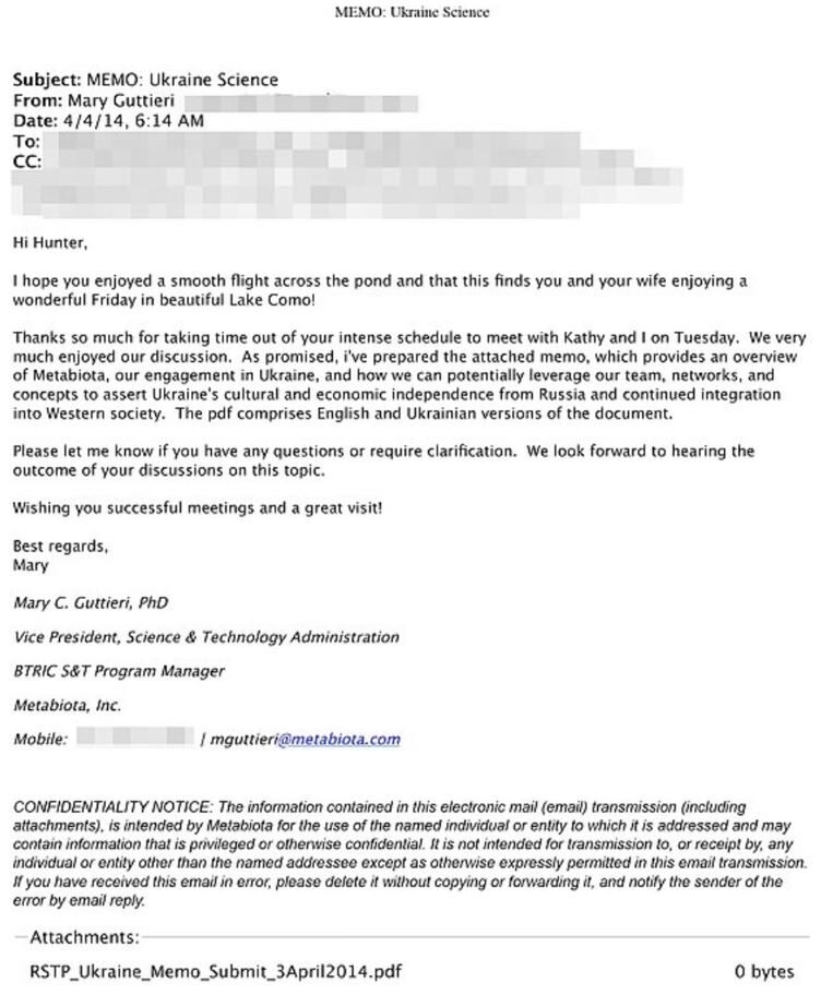 email biden hunter