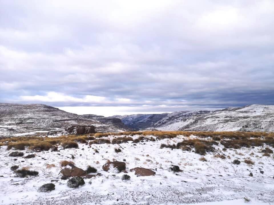 Snow on the Lesotho mountains