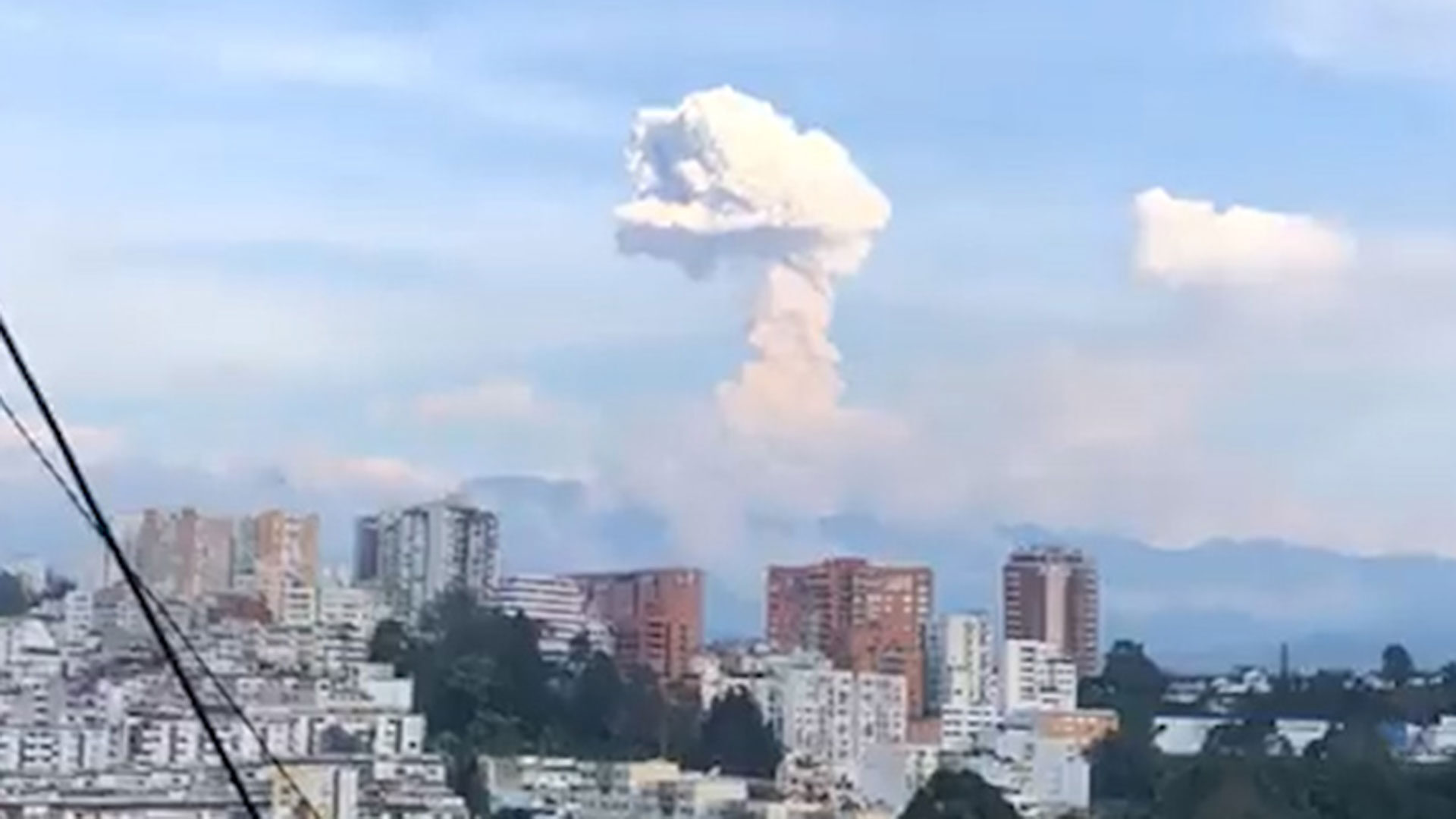 erupts