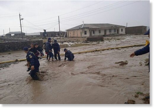 Floods in Uzbekistan, April 2022.