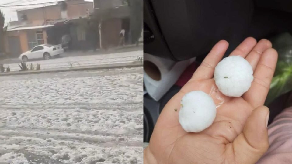 The hailstorm surprised the inhabitants of Aguascalientes