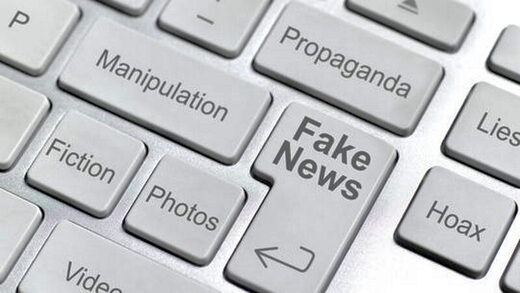 Keyboard fake news propaganda hoax