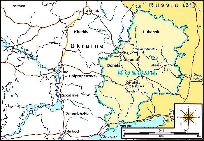 Map Donbass